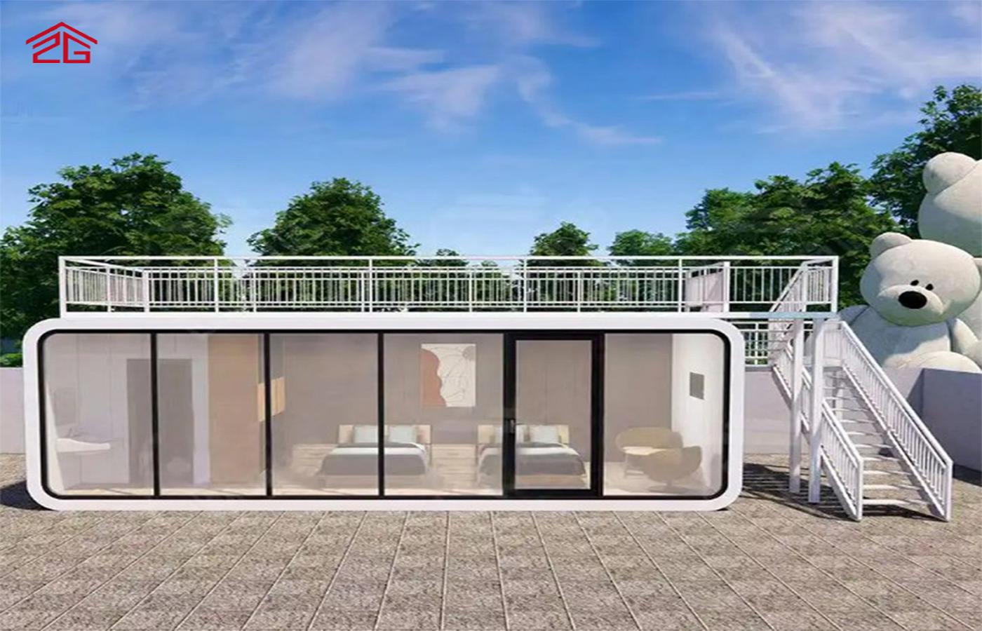 Prilagođena dvoslojna kontejnerska kuća Apple Cabin Moderna rezidencija Prilagođena dvoslojna kontejnerska kuća Apple Cabin Moderna rezidencija