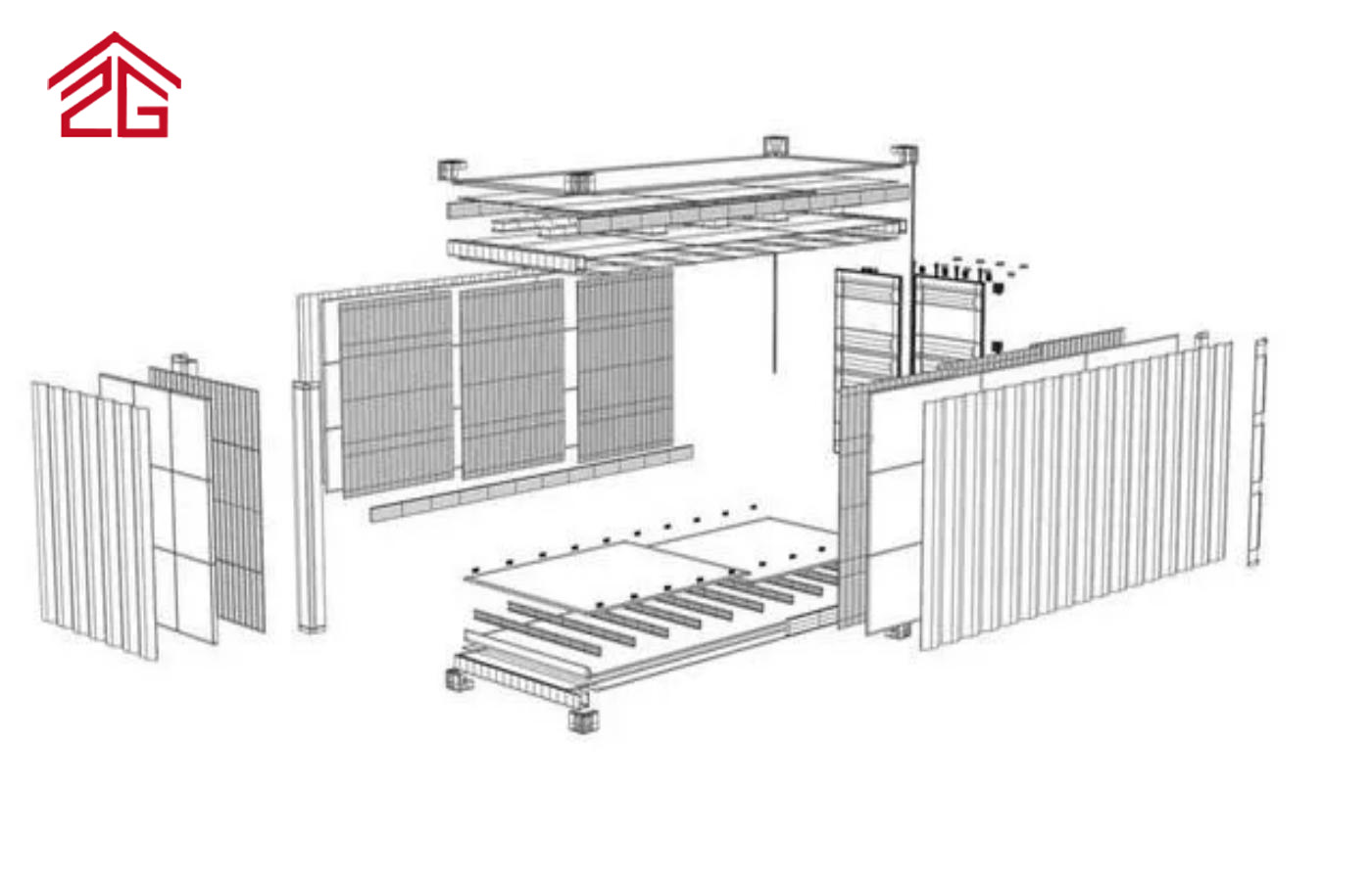 Prilagođena dvoslojna kontejnerska kuća Apple Cabin Moderna rezidencija Prilagođena dvoslojna kontejnerska kuća Apple Cabin Moderna rezidencija