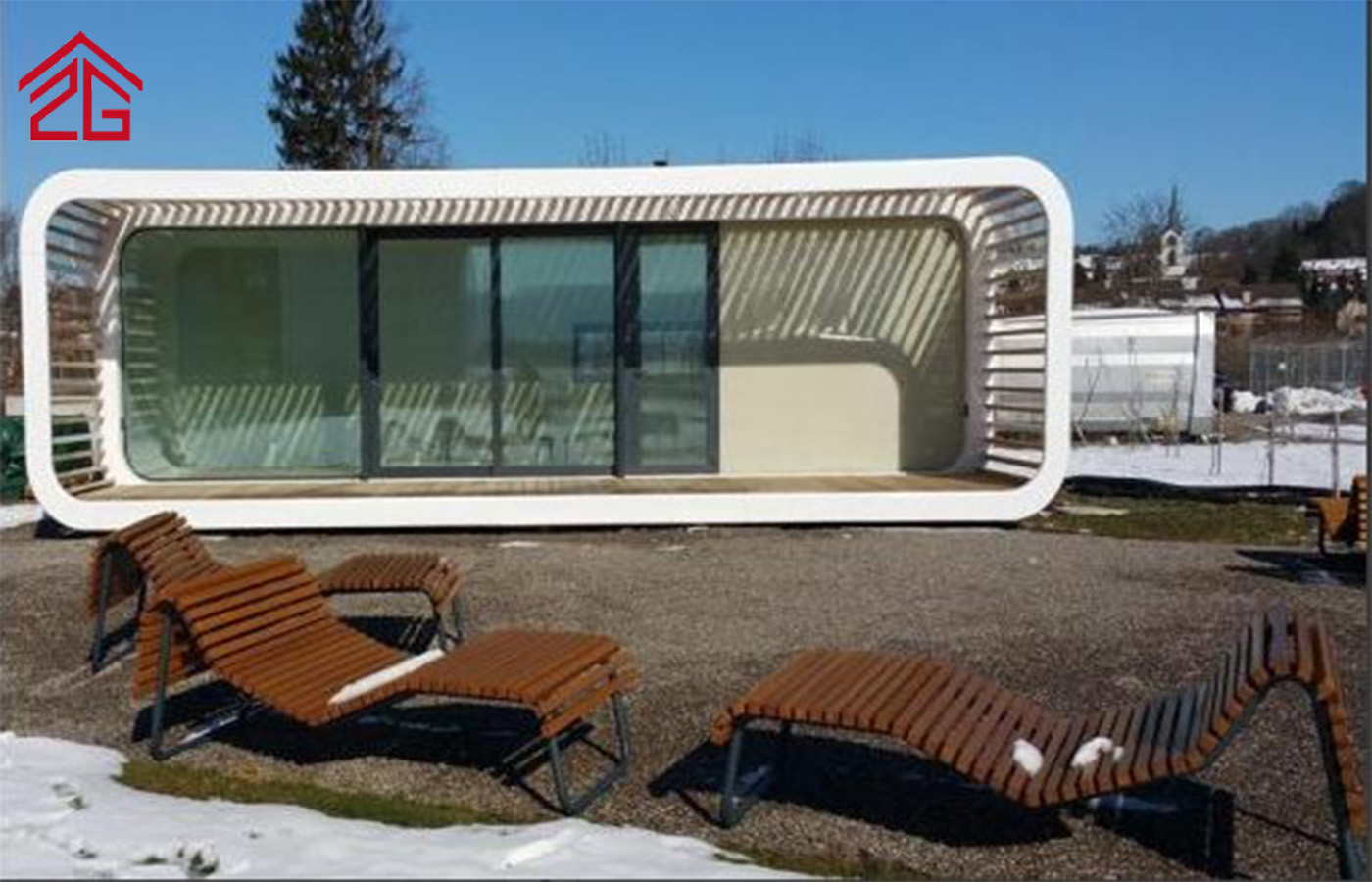 Prilagođena dvoslojna kontejnerska kuća Apple Cabin Moderna rezidencija Prilagođena dvoslojna kontejnerska kuća Apple Cabin Moderna rezidencija