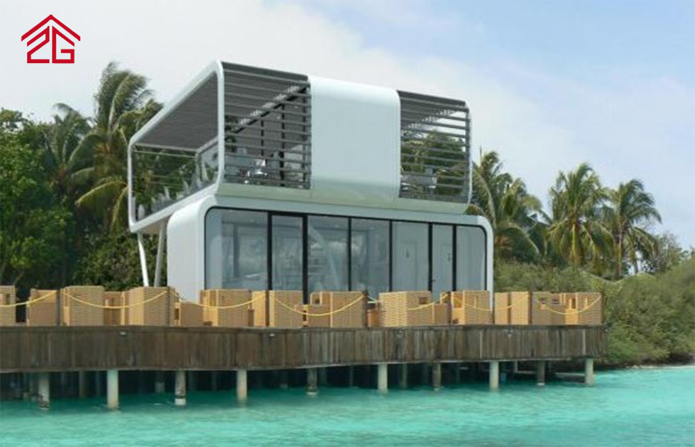 Prilagođena dvoslojna kontejnerska kuća Apple Cabin Moderna rezidencija Prilagođena dvoslojna kontejnerska kuća Apple Cabin Moderna rezidencija