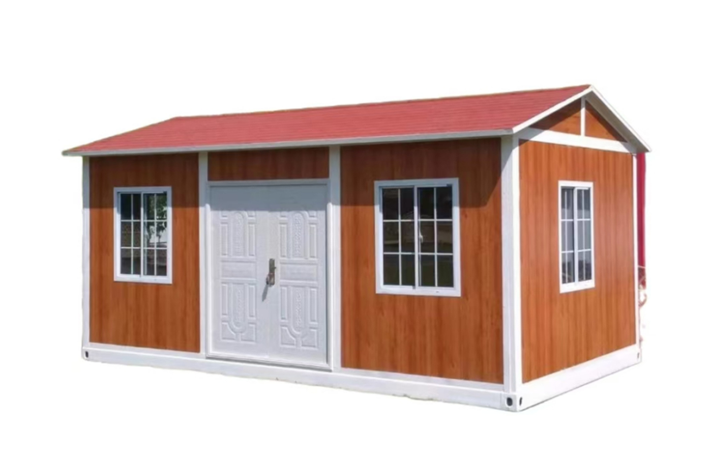 Moderna kuća od 30 stopa s fiksnim kontejnerima, popularna rezidencija s kosim krovom i kupaonicom